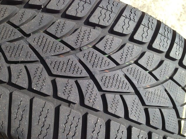 car tire shop close up tire tread